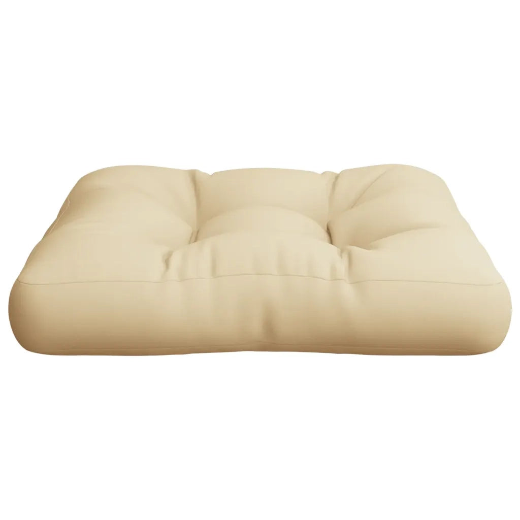 vidaXL Cuscino per Pallet Beige 60x60x12 cm in Tessuto