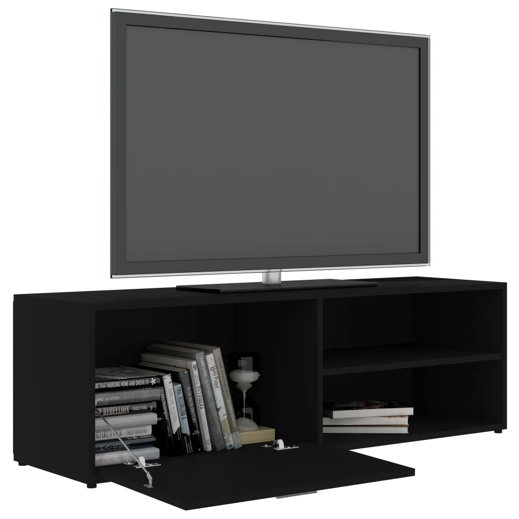 Mobile Porta TV Nero 120x34x37 cm in Truciolato