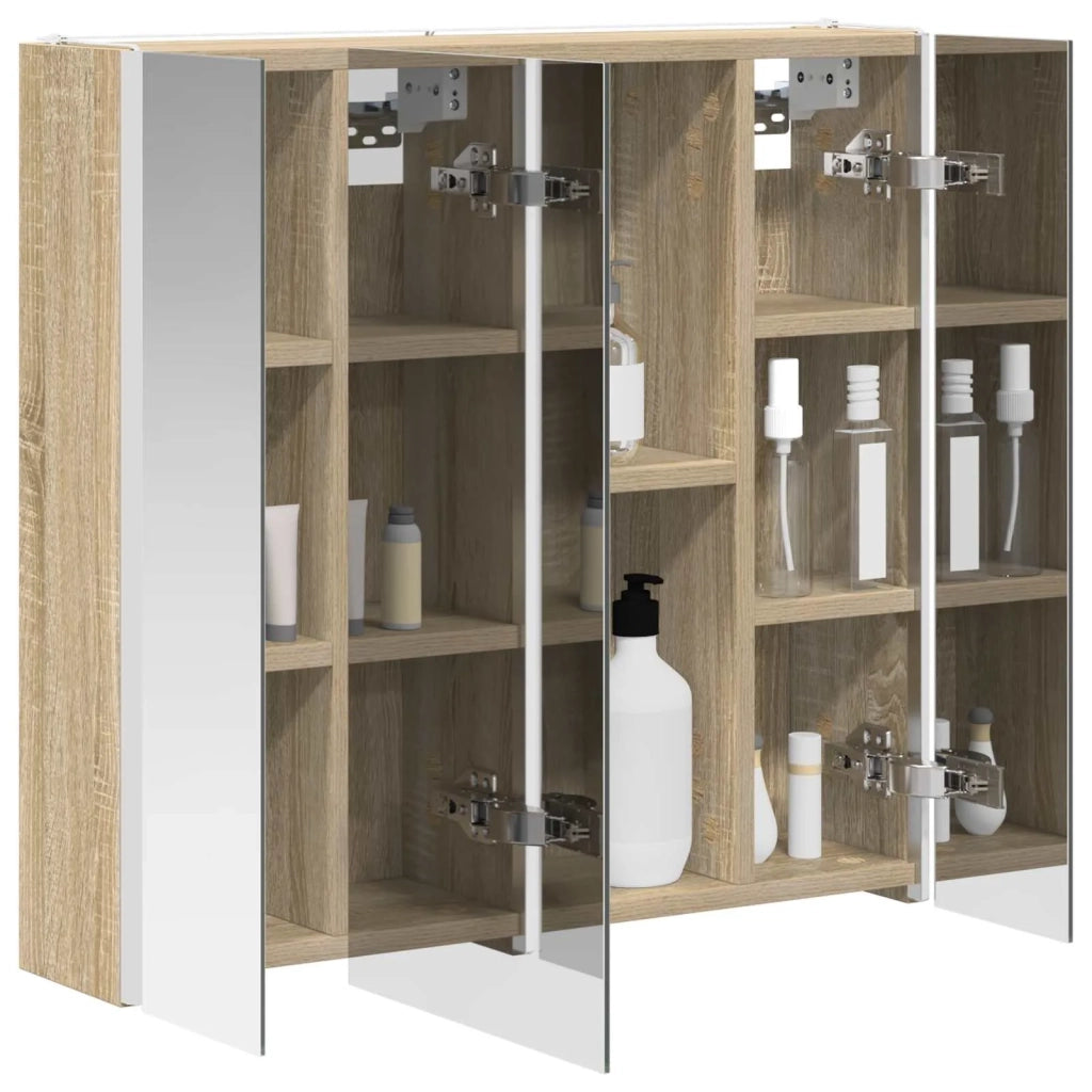 Mobiletto per specchio da Bagno | Armadio da bagno Rovere Sonoma
