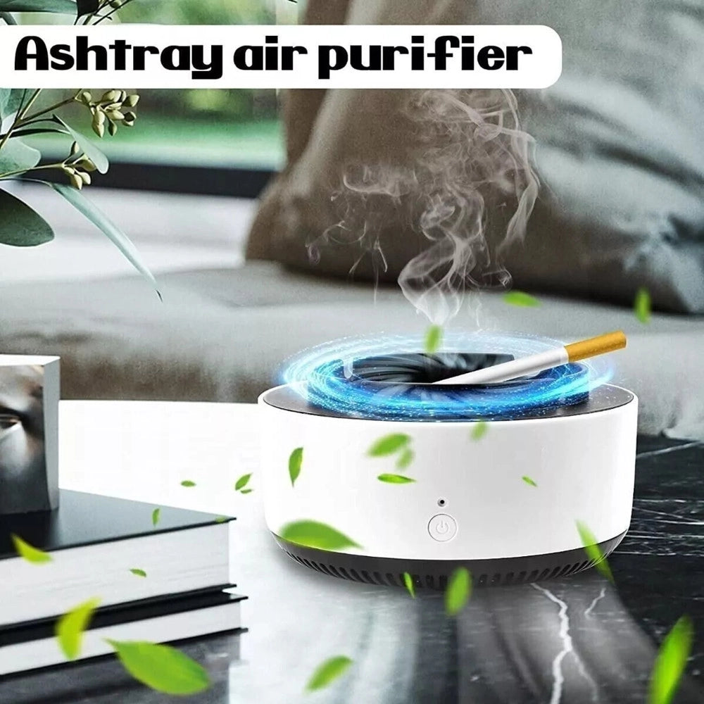 Trade Shop - Posacenere Elettrico Aspirafumo Filtro Purificatore Portacenere Intelligente -