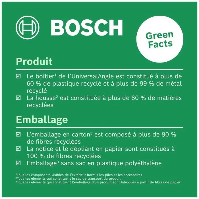 Calibro angolare UniversalAngle di Bosch (misurazione precisa e trasferimento di angoli fino a 220, con funzione di calcolo integrata per