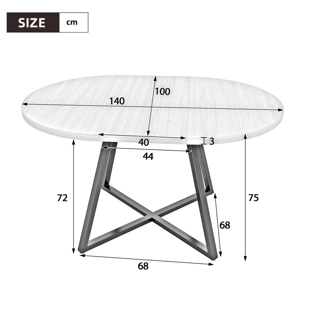 Tavolo da pranzo allungabile con prolunga interna; per sala da pranzo; in MDF; noce