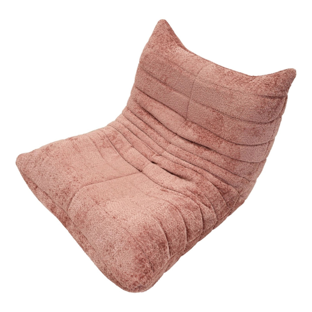 Poltrona Mask in poliestere rosa 103x100x80 cm