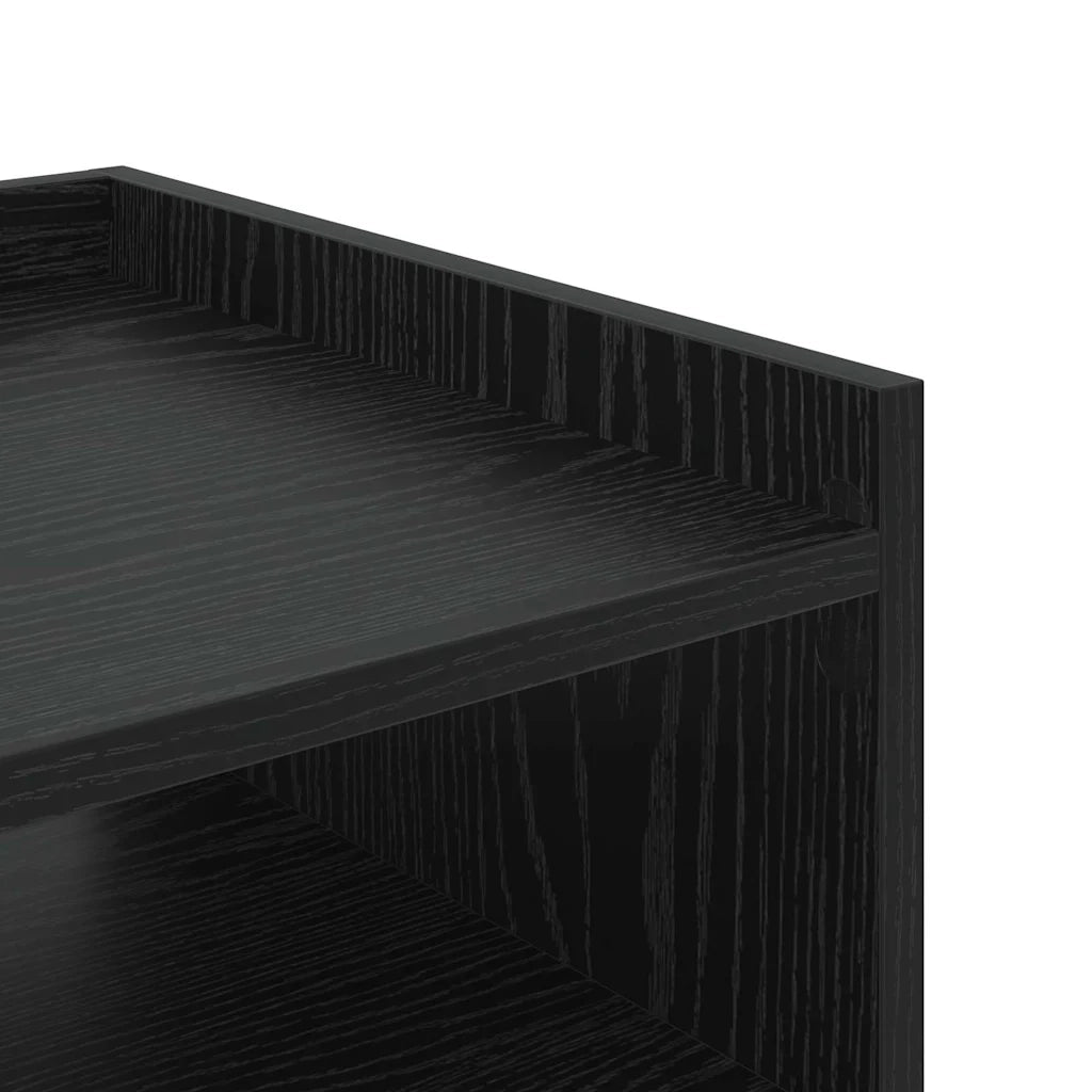 Armadio da Notte Rovere Nero 40 x 40 x 61 cm Legno multistrato 859470