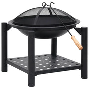 Braciere con Attizzatoio 54x54x55 cm in Acciaio CFW8003153