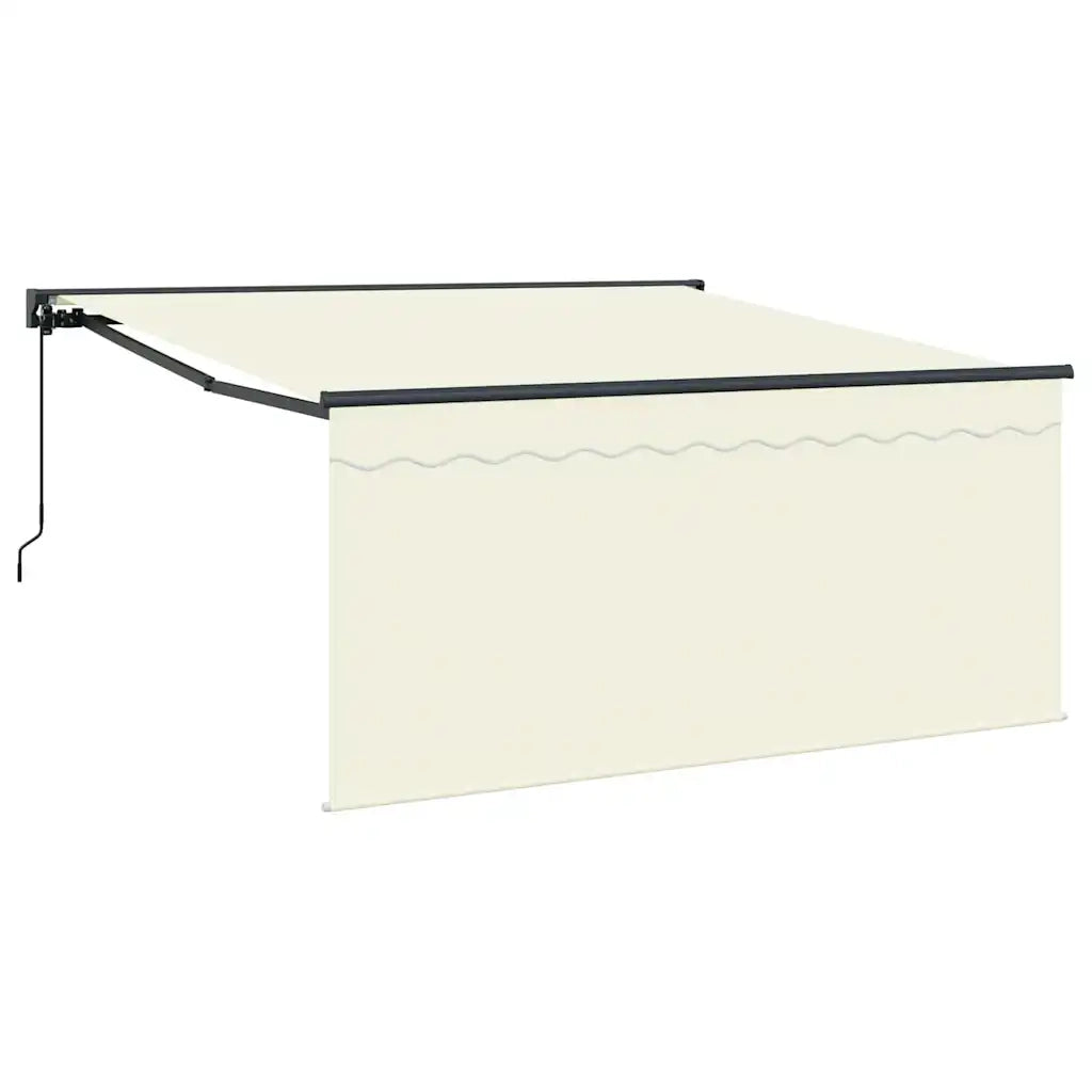 vidaXL Tenda Retrattile Crema 300 x 250 cm Tessuto