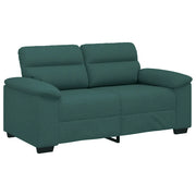 Divano | Divano da soggiorno | Sofa a 2 Posti Verde Scuro 160x81x84 cm in Tessuto