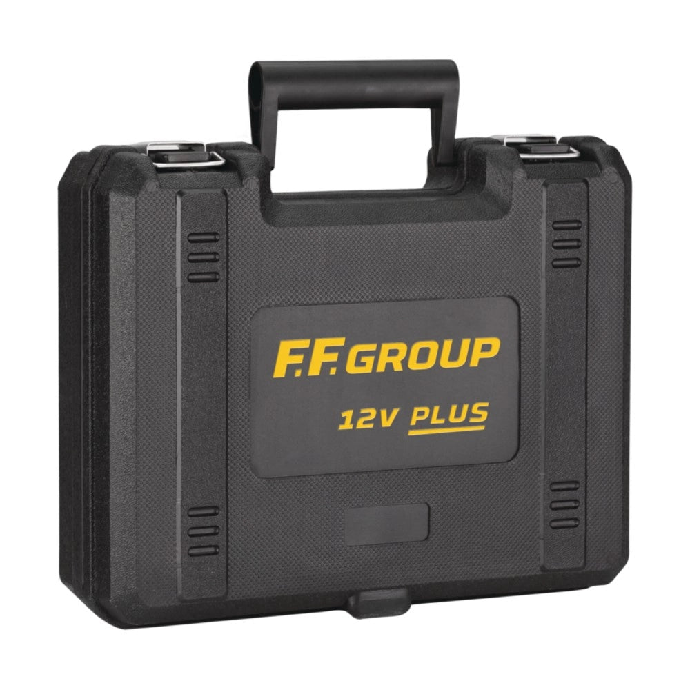 Ff group chd 12v plus trapano avvitatore con percussione con 2 batterie uso semi professionale
