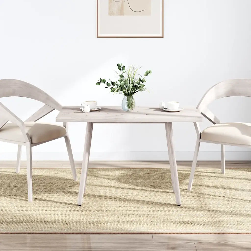 Piano Tavolo Bianco 110x60x2,5 Legno Massello Pino Rettangolarecod mxl 72140