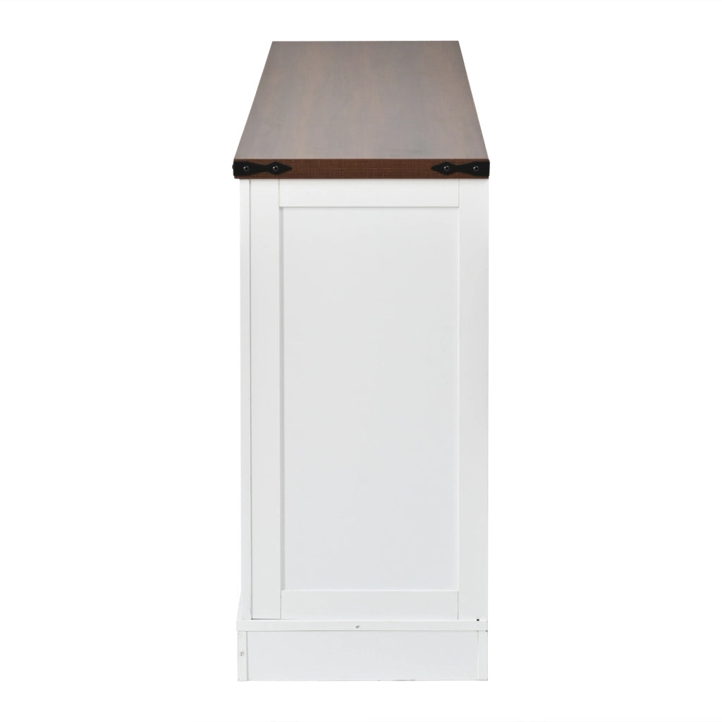 Consolle con 4 ante e 2 cassetti ¨C Minimal ¨C Bianco 160x39x81.5cm