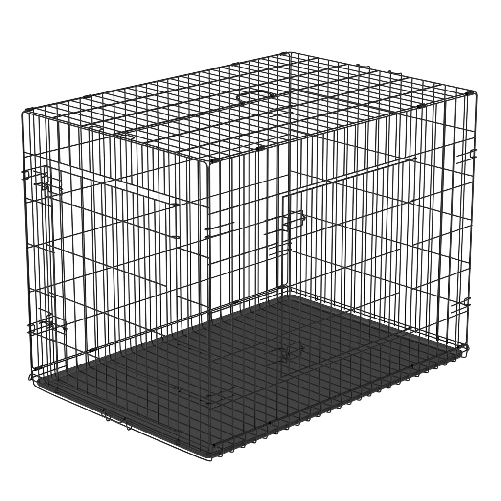 Gabbia per Animali Domestici ¨C Zephmum ¨C Acciaio Pieghevole 75x48.4x53 cm