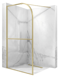 Parete Doccia Rea Sky Brush Gold 120