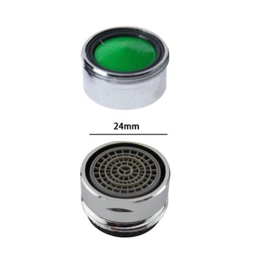Trade Shop - Set 2 Pz Aeratore Filtro Per Rubinetto In Ottone M24 Rompigetto Tappo 24 Mm 69171 -