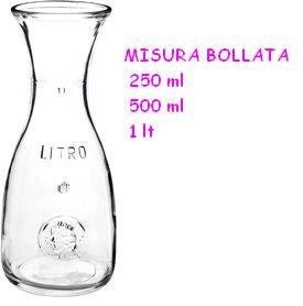 Brocca Caraffa in Vetro Bollata 1 Litro Bormioli Rocco