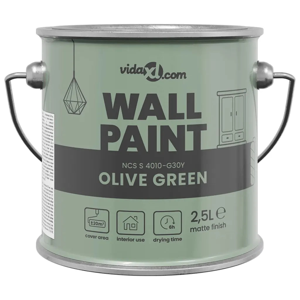 Pittura murale Verde 2,5 L Stampa da parete 4008524