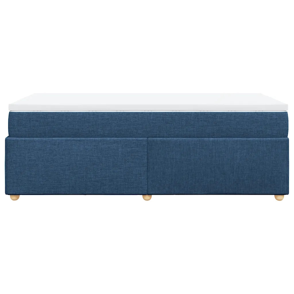 Giroletto a Molle con Materasso Blu 100x200 cm in Tessuto 3285358