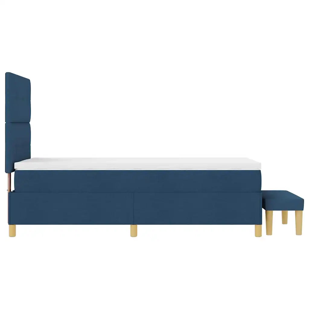 Letto a molle con materasso Blu 90 x 200 cm Tessuto 3344274