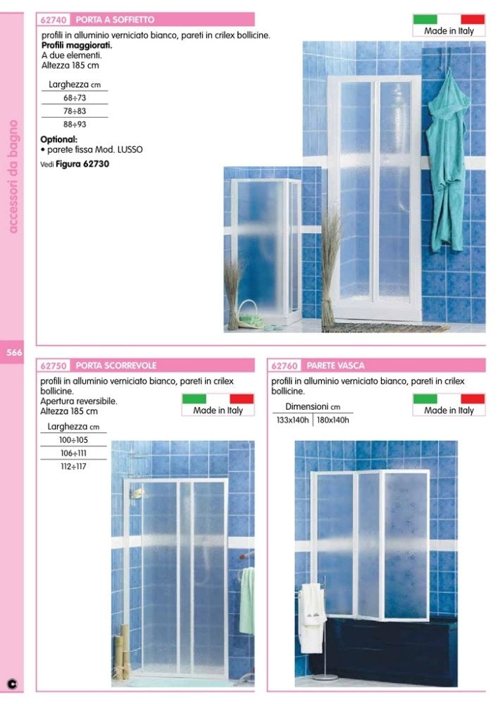 1pz porta a soffietto 2 ante x doccia 68/73 ss01 cod:ferx.5997