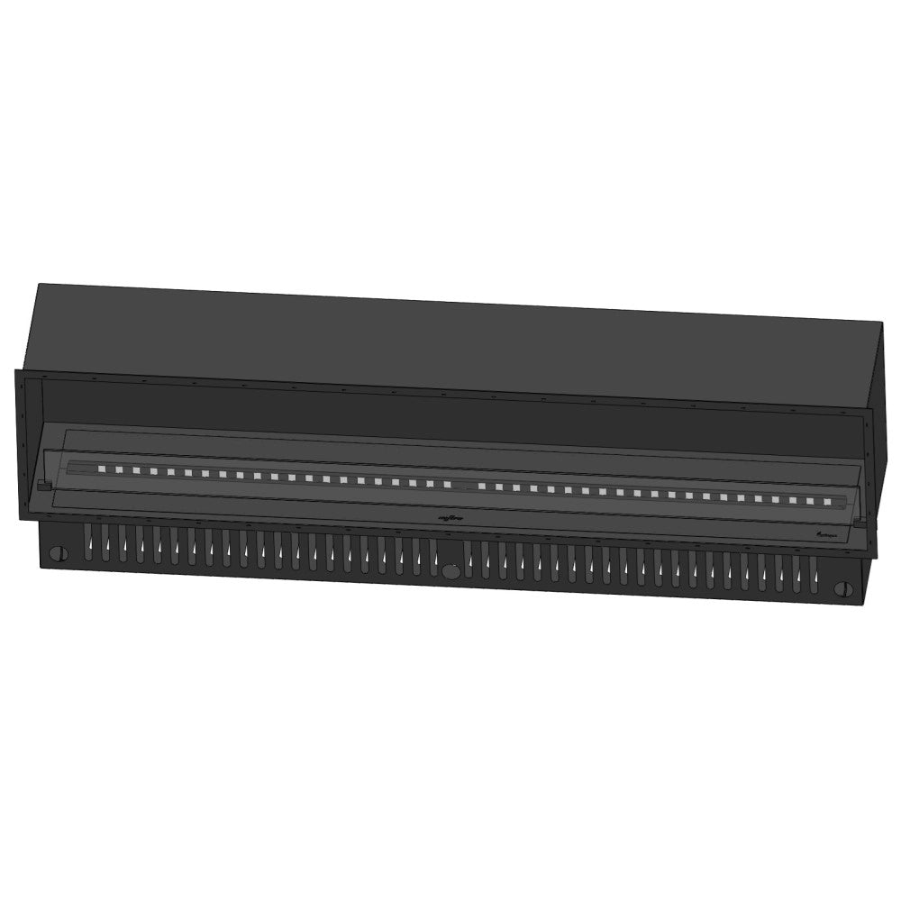 Caminetto a Vapore Acqueo da Incasso Invapo Inside 2200 - Fiamma Multicolore, Effetto 3D e Controllo App, Serbatoio 2.4l - 220cm