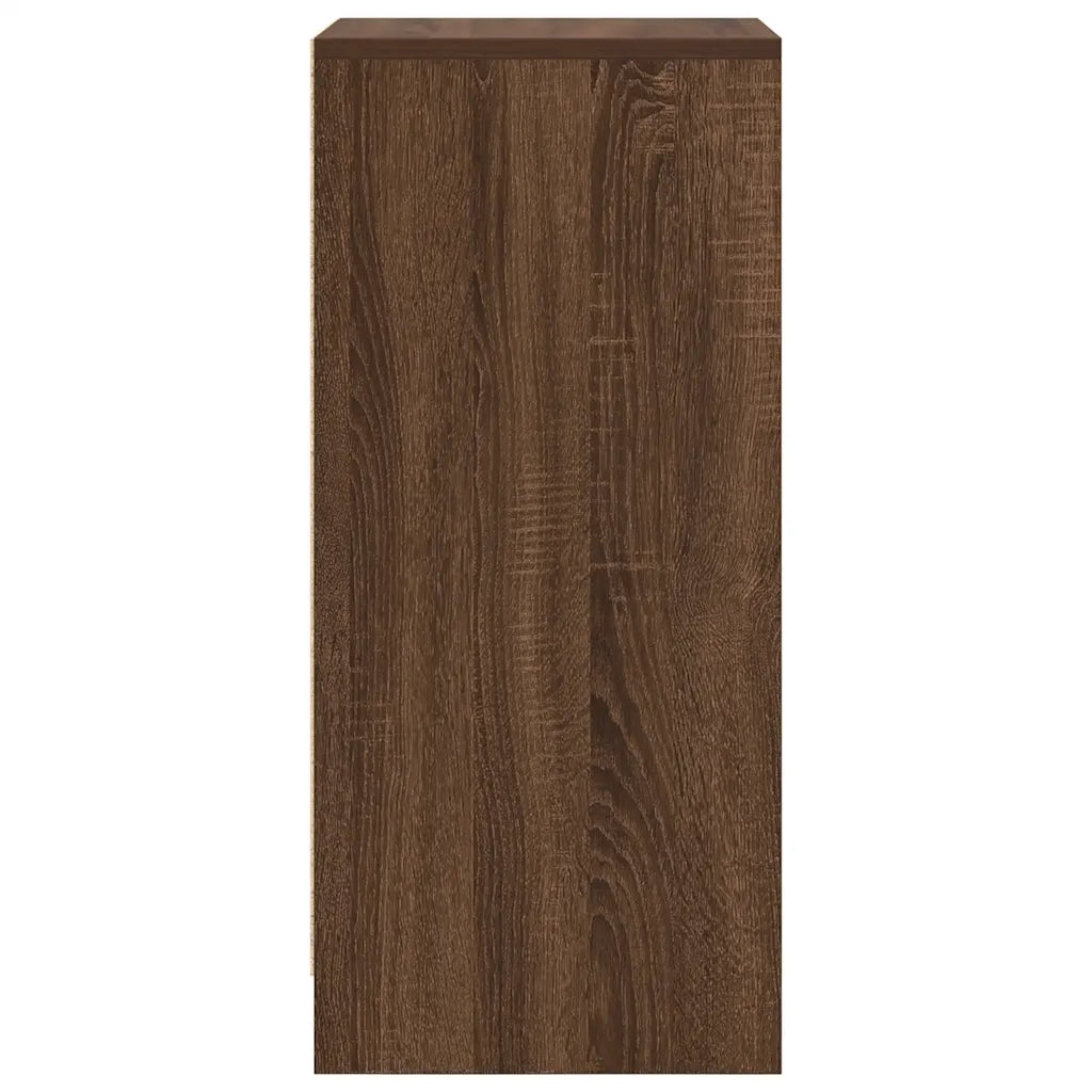 vidaXL Scarpiera Rovere Marrone 29,5x34x76 cm in Legno Multistrato