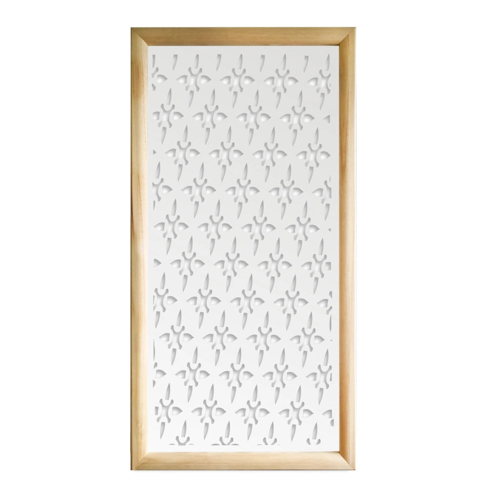 ZED - Moduli Decorativi in Legno e PVC Misura: 47x94 cm, Colore: bianco