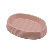 Portasaponetta rosa cipria cannettato Blob