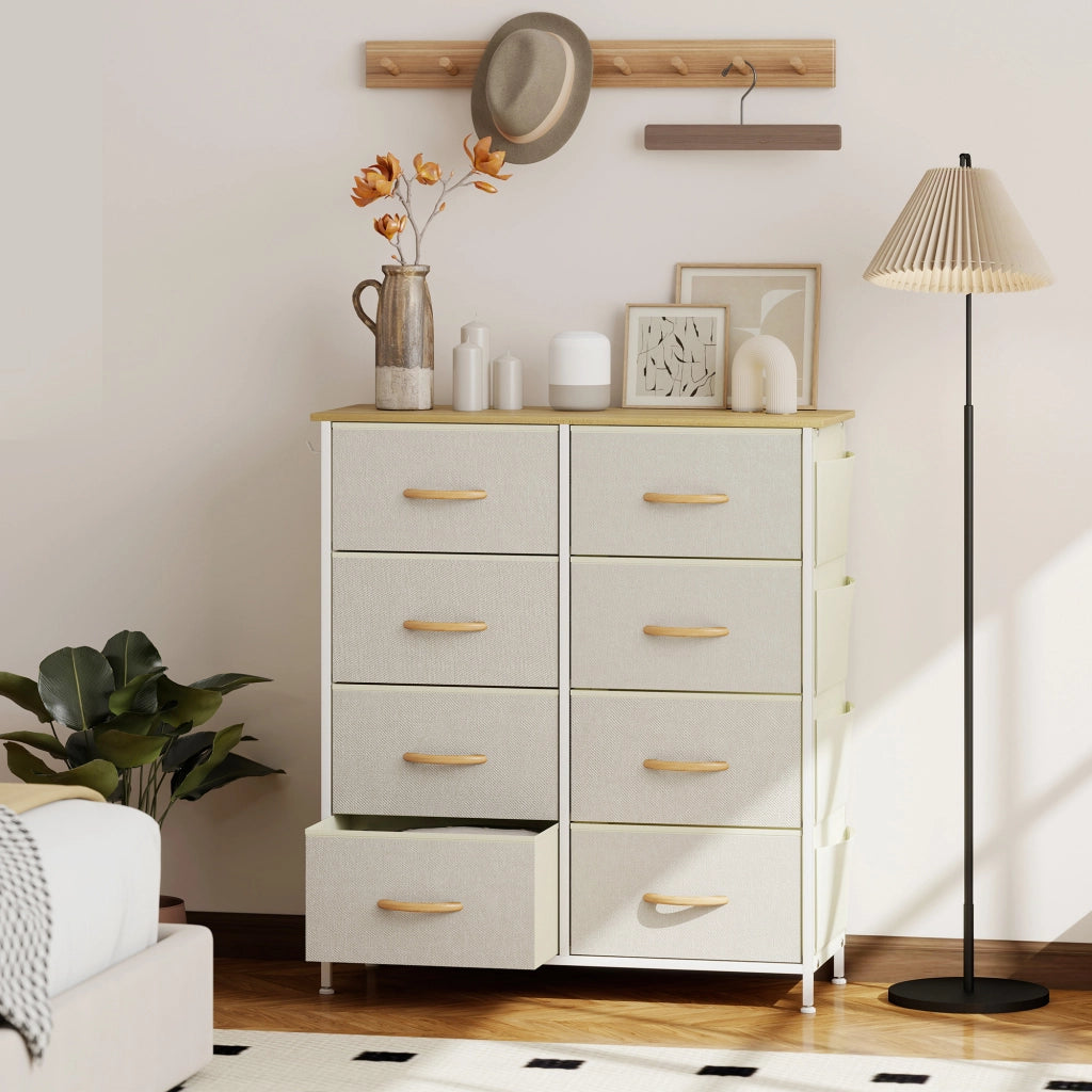 Cassettiera Tessuto ¨C zephmum ¨C Grigio Beige 60x40x