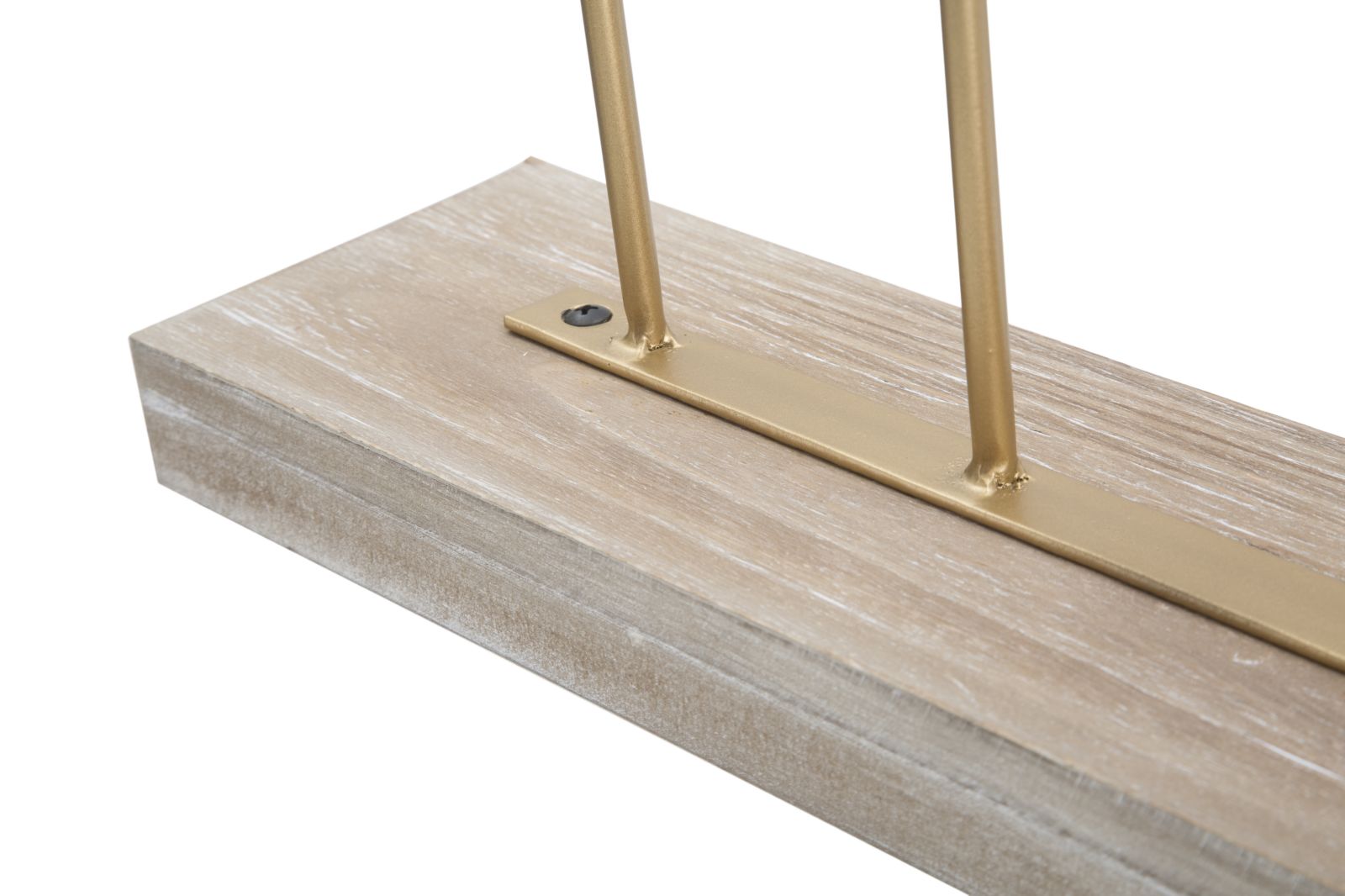 Scultura Long Leaf 47x10x57,5 cm in Ferro e MDF Oro