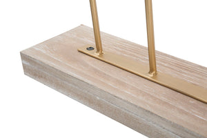 Scultura Long Leaf 47x10x57,5 cm in Ferro e MDF Oro