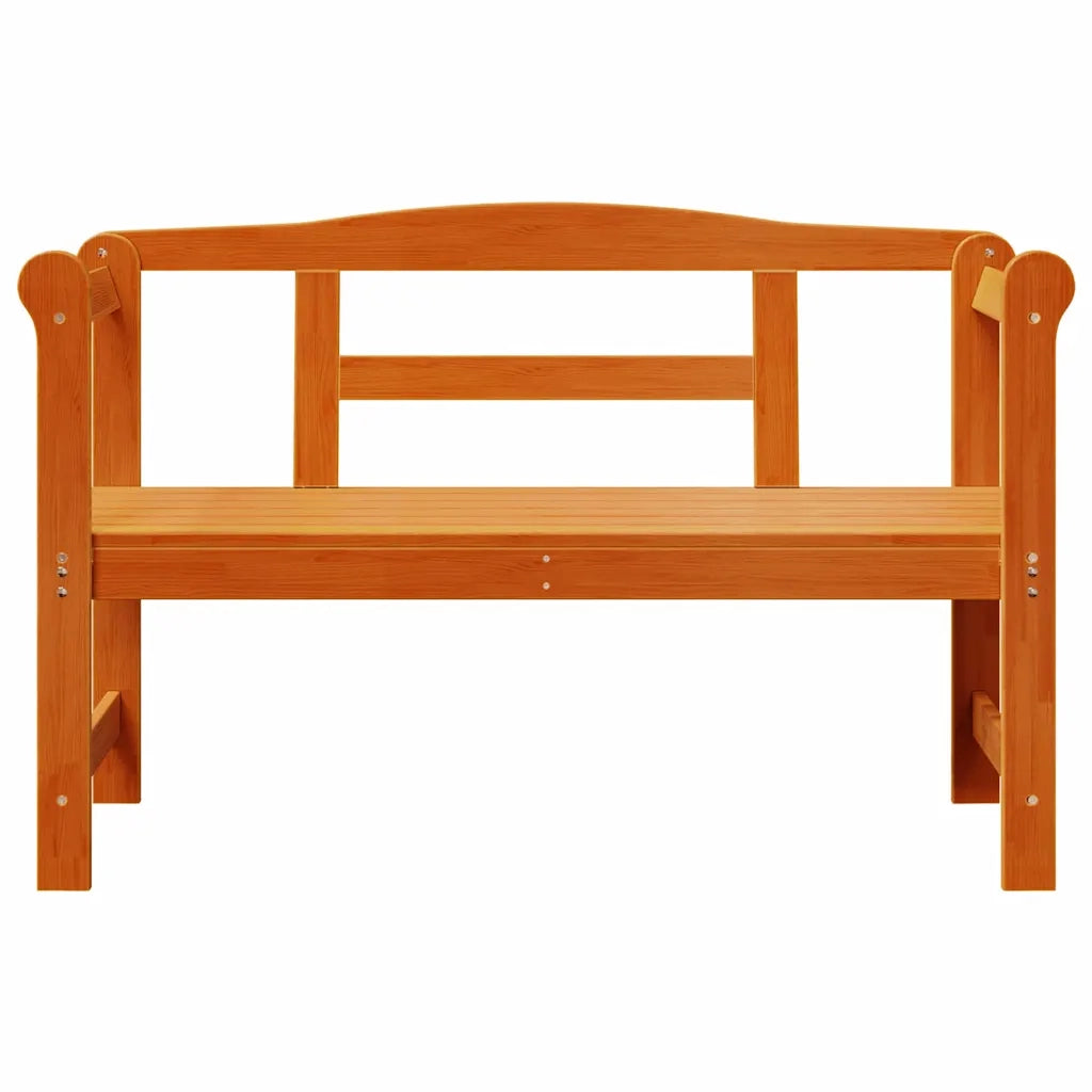 Panchina da esterno Marrone 119 x 44 x 76 cm Pino massello 4012186