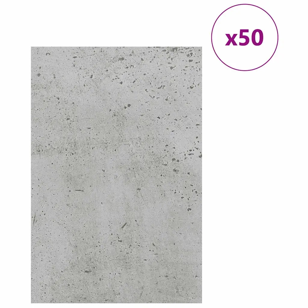 Pannelli decorativi 50 pcs Grigio cemento 40 x 60 x 0.27 cm 885606