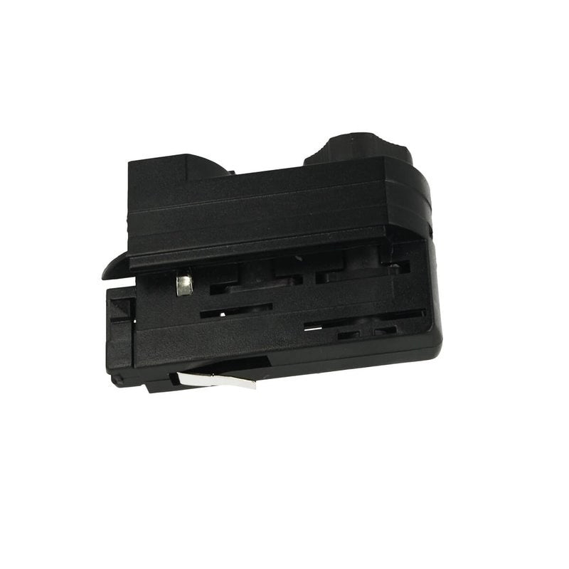 Testa Alimentazione Del Faro Led Colore Nero Con Morsetti Per Binario Trifase CB40203