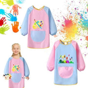 Set di protezione per bambini 2 pezzi - Impermeabile con manici lunghi 73cm - Protezione contro macchie - Pittura per scuola e cucina