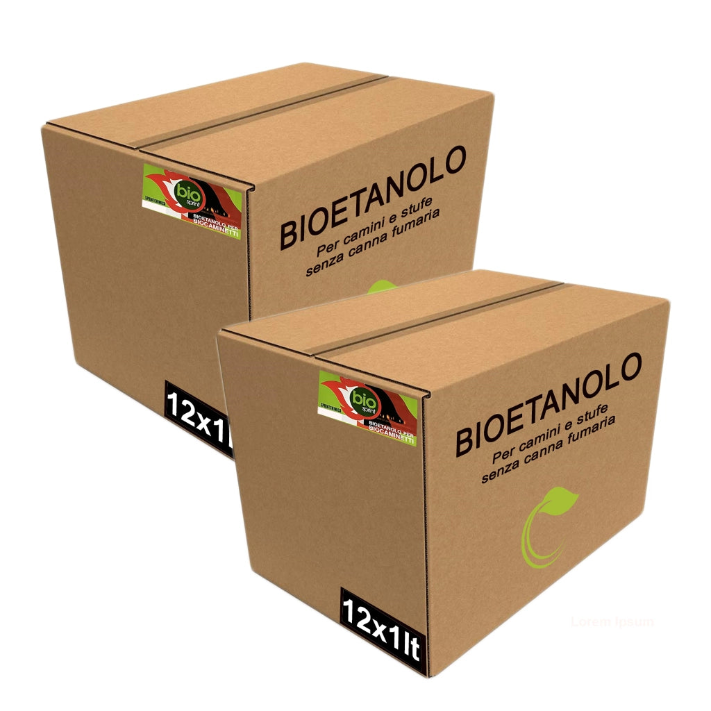 24x1lt Bioetanolo combustibile liquido per caminetti e stufe - SPRINT