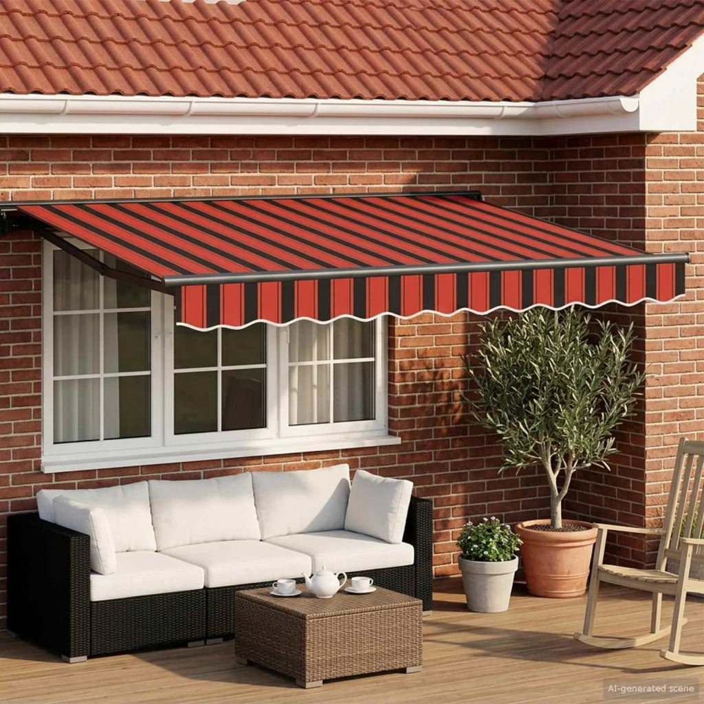 Cornice per Tenda Manuale con LED 3,5 x 2,5 m 3420823