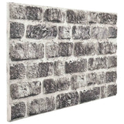 Pannelli da parete 10 pcs Grigio Scuro e Bianco 100 x 50 cm 332925