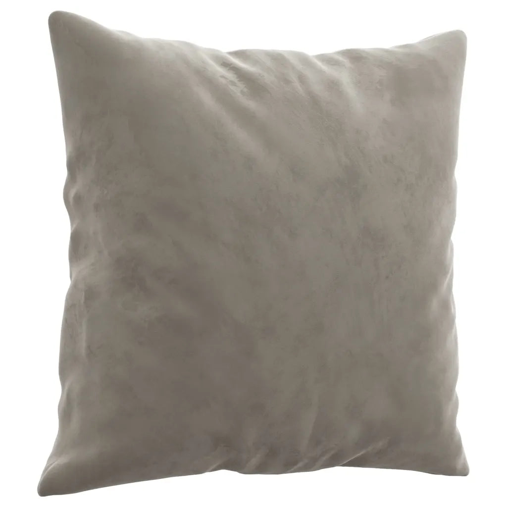 Cuscini Decorativi 2 pz Grigio Chiaro 40x40 cm in Velluto CFW4905487