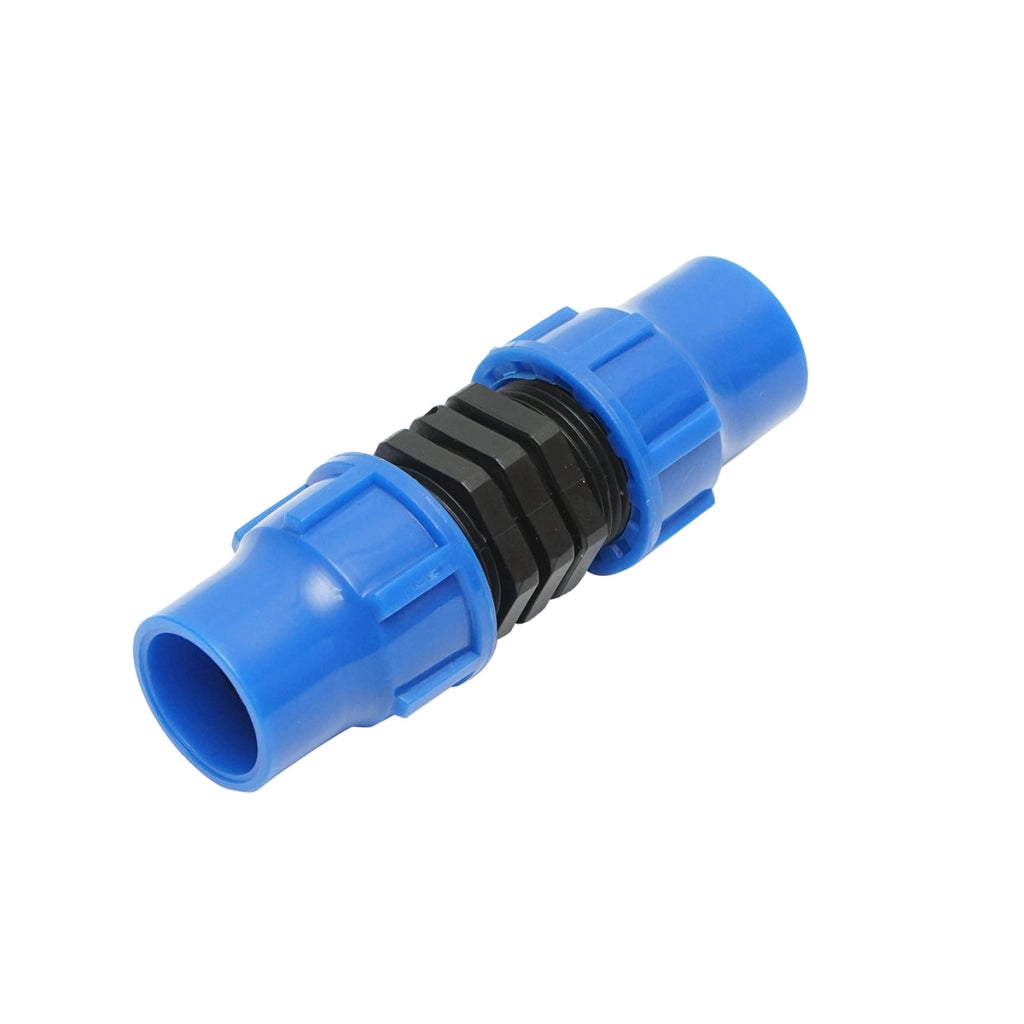 Giunto di collegamento uguale per tubo di gocciolamento D20x20mm per sistemi di irrigazione