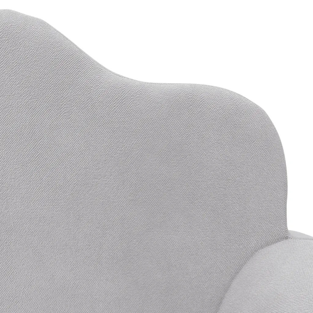 Divano per Bambini a 2 Posti-Sofa-Divanetto Grigio Chiaro in Morbido Peluche 708206
