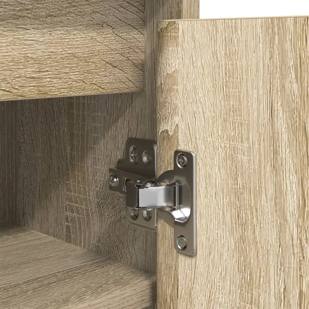 Scarpiera-Scaffale per scarpe Rovere Sonoma 57x34x76 cm in Legno Multistrato
