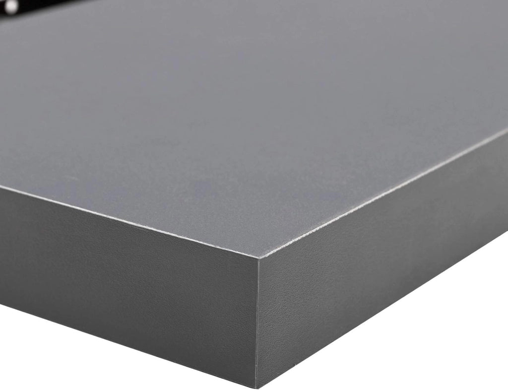 Mensola da Parete, Mensola da Muro, Mensola in Legno MDF, Set di 4, per Cucina, Bagno, Soggiorno, ECC RG9315dgr-4