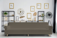 Copridivano Elasticizzato 2 Posti in Poliestere Tortora