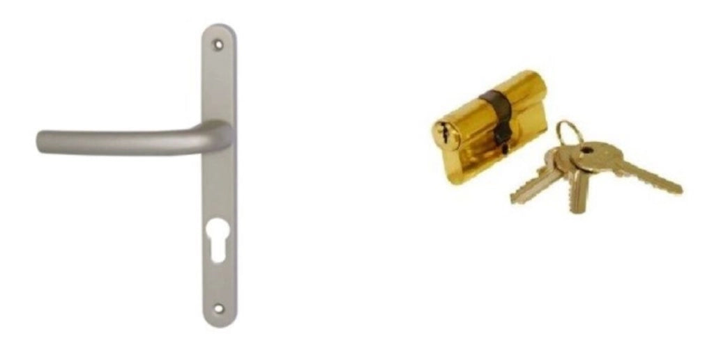Porta in legno a un'anta Altezza 215 X Larghezza 90 Guida a destra (dimensioni della tabella)+ maniglia e barilotto senza maniglia