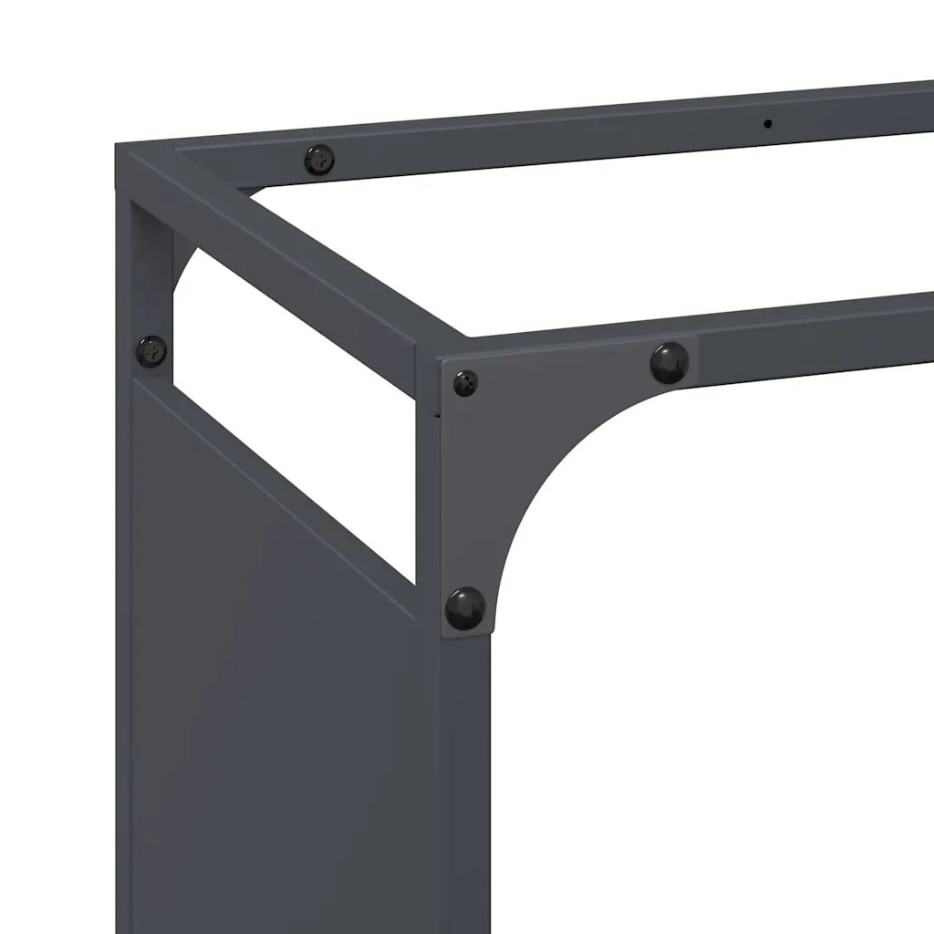 Rastrelliera per Legna da Ardere Antracite 60x28x65 cm CFW4888811