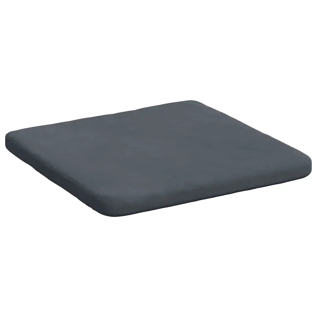 Cuscini per Seduta 4 pcs Grigio scuro 40 x 40 x 3 cm Velluto 42015207