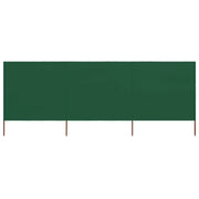 Paravento a 3 Pannelli in Tessuto 400x160 cm Verde cod mxl 54651