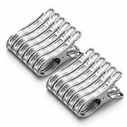 Set 12 Mollette Acciaio Inox 9 cm per Teli, Coperte, Bucato 72804