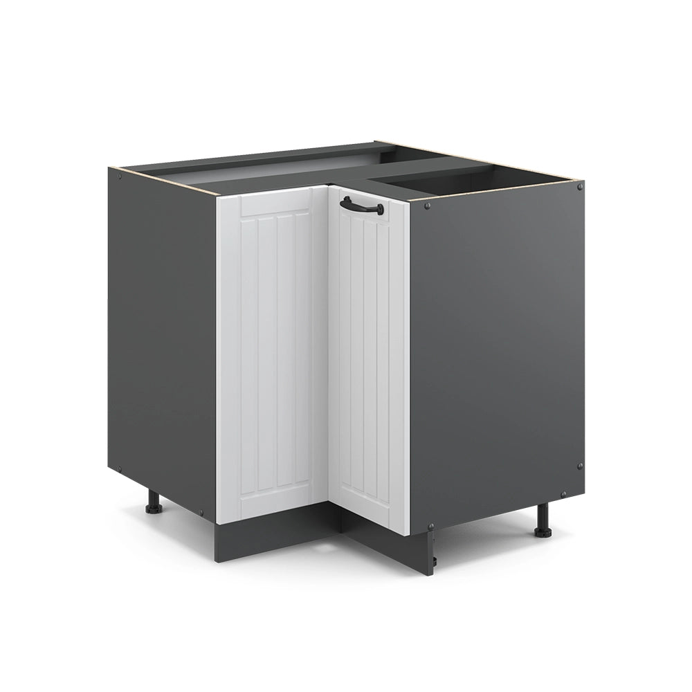 Vicco Mobile ad angolo cucina Bianco casa di campagna 80.5 cm senza piano di lavoro
