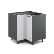 Vicco Mobile ad angolo cucina Bianco casa di campagna 80.5 cm senza piano di lavoro