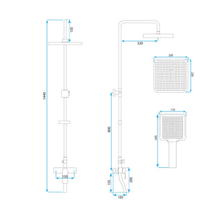 Set Doccia My2021-77c Rea Argus Tytan